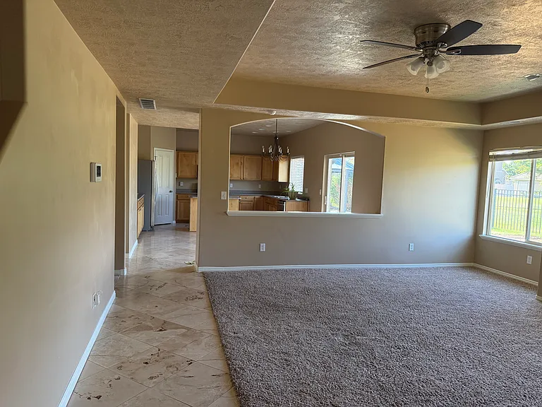 View Towards the Kitchen From The Family Room