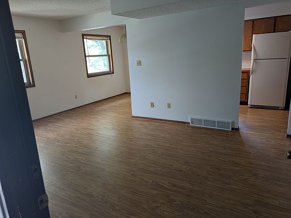 view of unit from entrance door. Windows face east.
