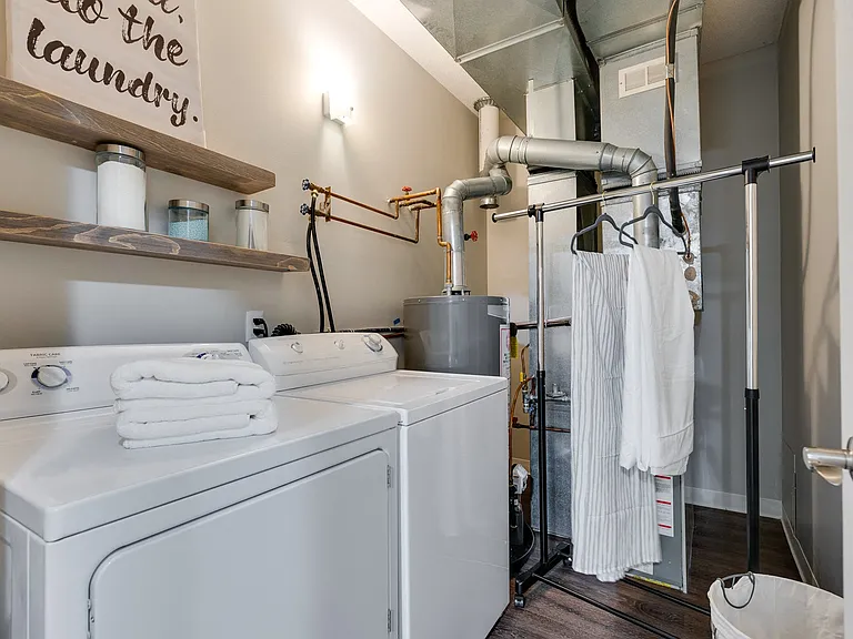 Renovated Washer & Dryer Room