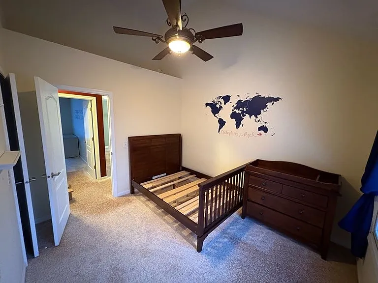 Bedroom 2 with loft for additional storage