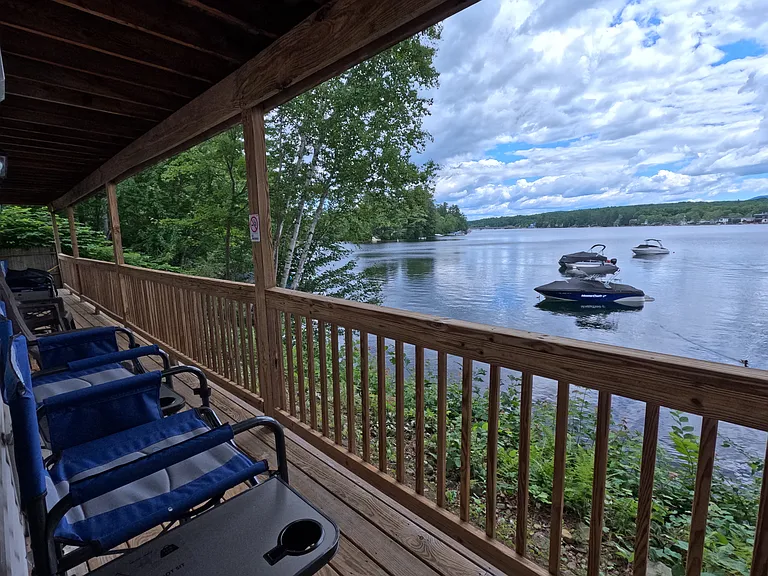 porch with deck chairs