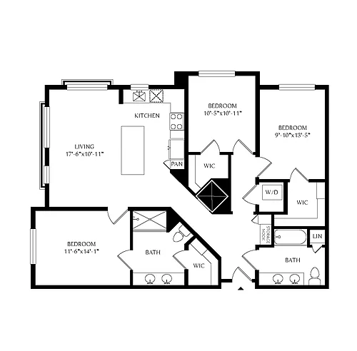 Floor plan 3A