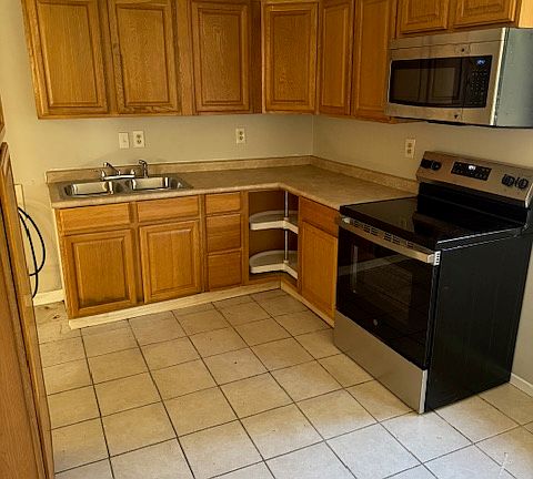 Kitchen with Carport Door