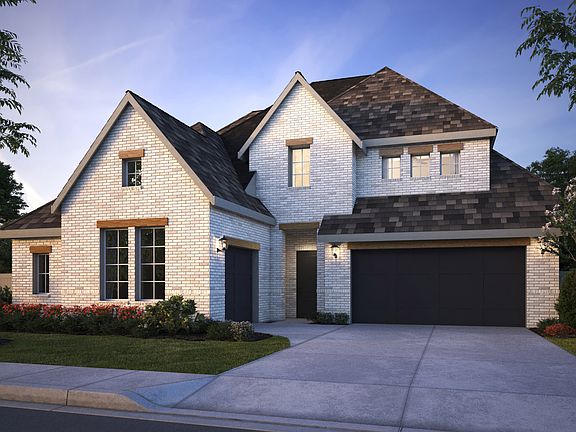 Brenham III Elevation A - Optional Cedar Headers