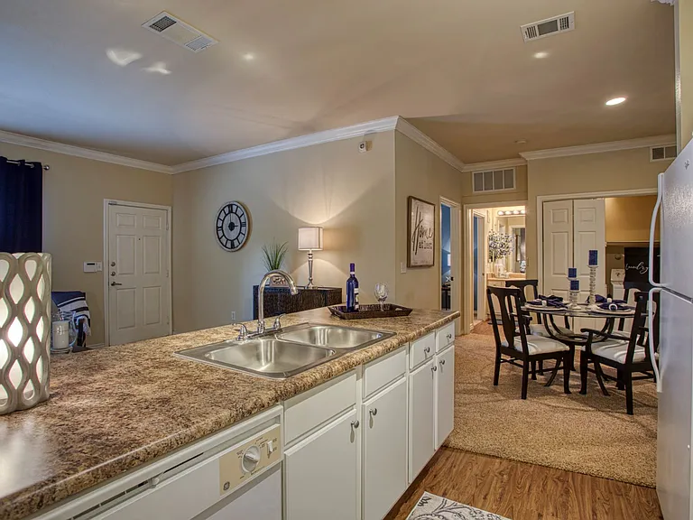 The Park at Braun Station Model Kitchen View to Dining Room