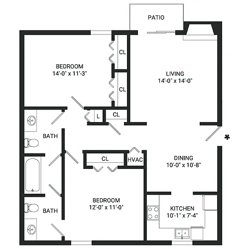 Floor plan B3