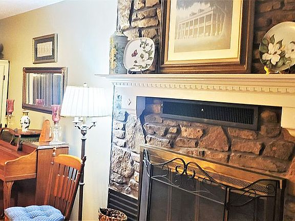 Fireplace with propane logs