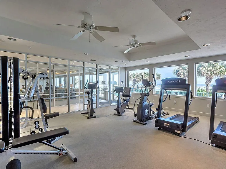 Our gym is available for you to work out comfortable in the climate controlled room if its too hot to run on the beach