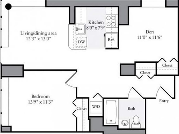 2nd image of 477 W 57th St #6N