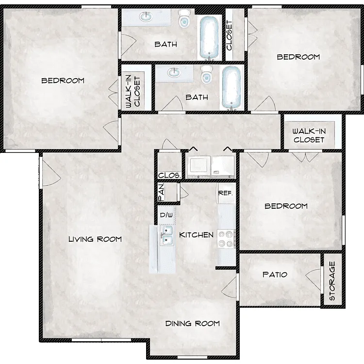 Floor plan Plan E