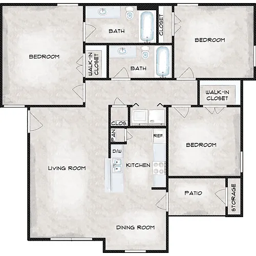 Floor plan Plan E