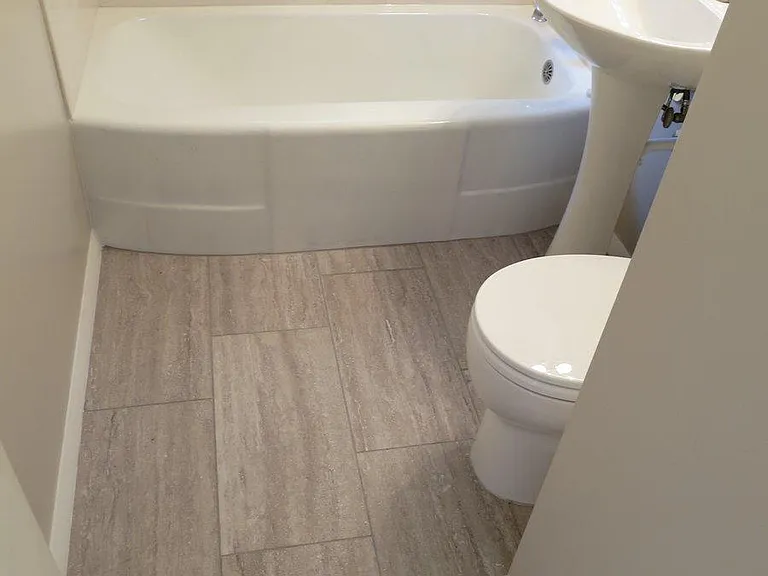 New tile flooring.