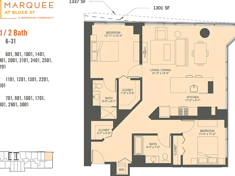 2 Bedroom x 01 2 Bedroom x 01