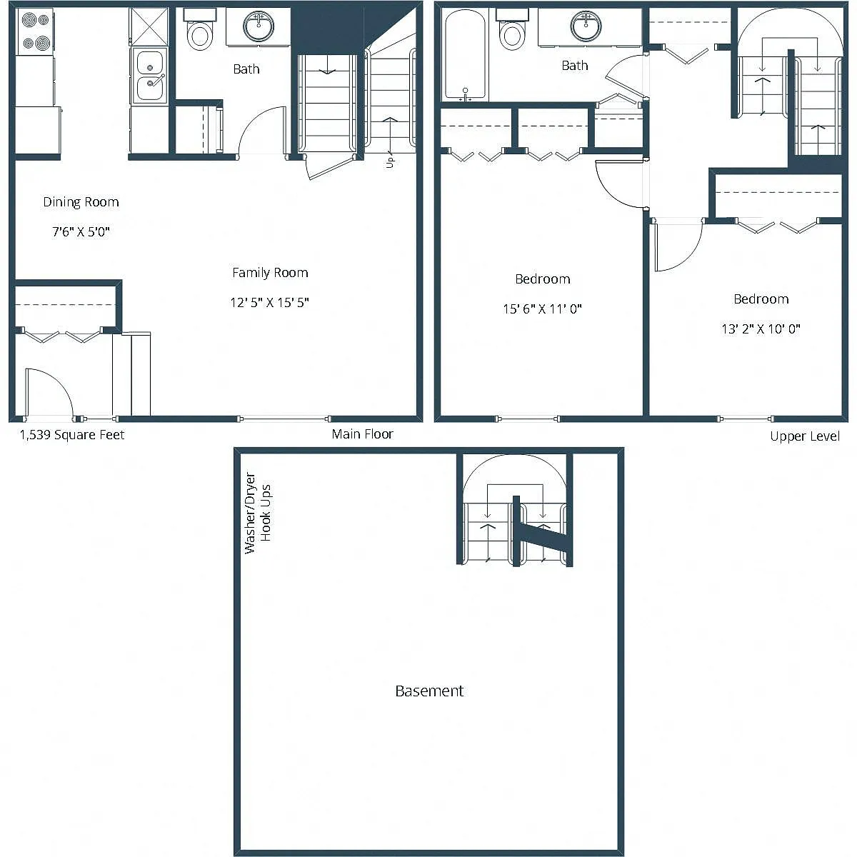 Floor plan Two Bedroom 22B