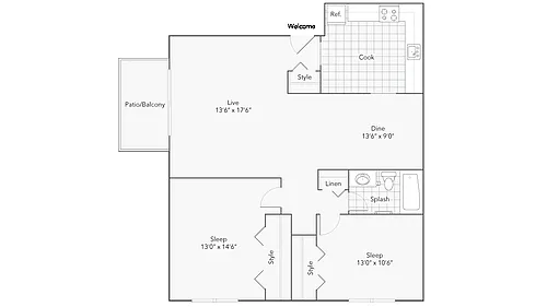 Floor plan Millbrook - Agave