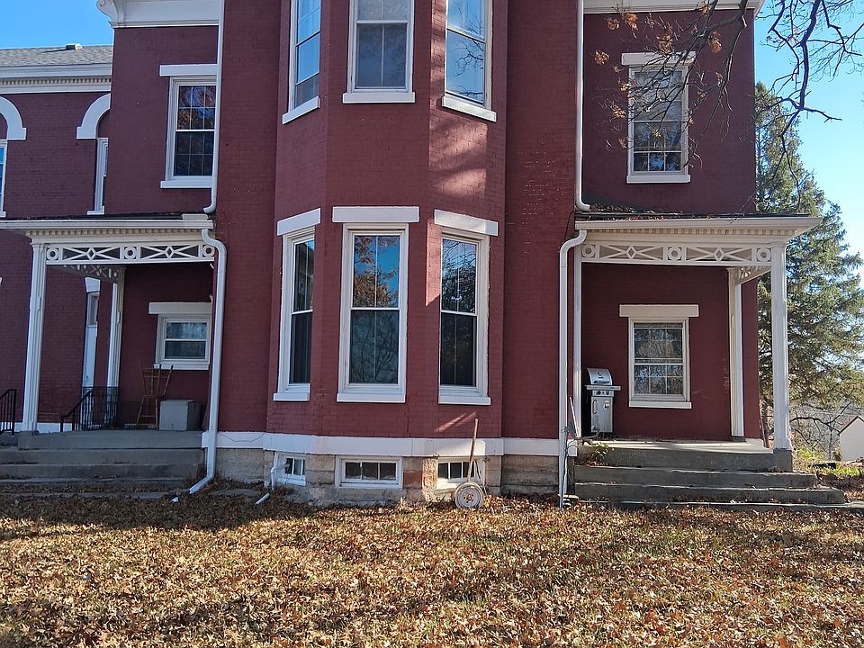 150 Year old. Built as a home. Apartment is on the second floor with two bedrooms and full bath on the third.