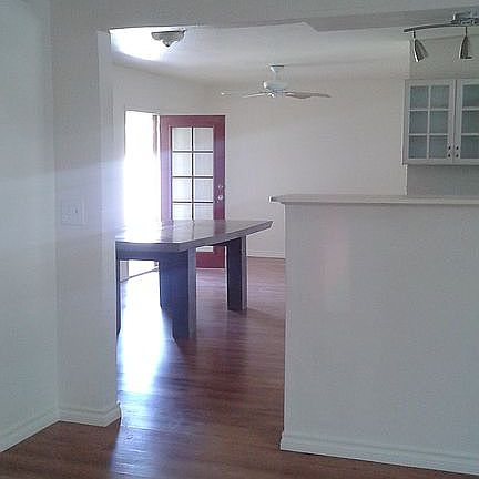 Living room view to dining