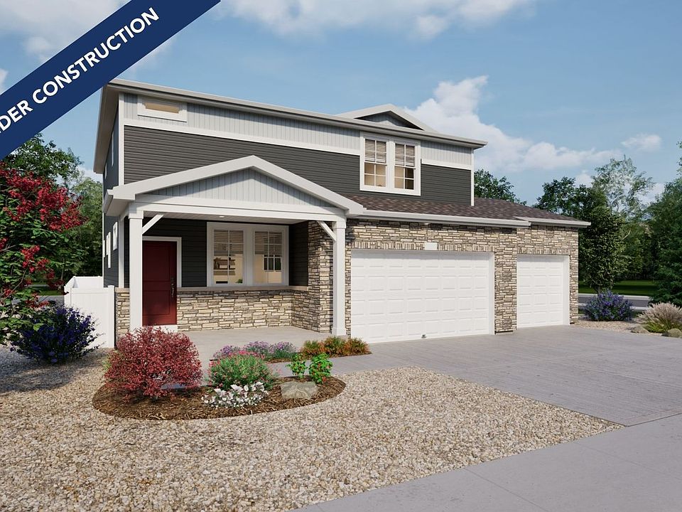 Neo rendering of front elev E, w stone color scheme CS1