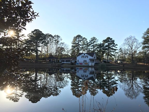 House view across pond