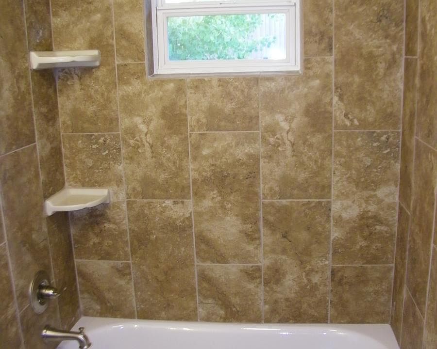 New bath tile and tub