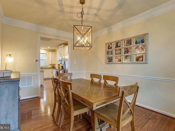 Space for a large dining table  and hutch