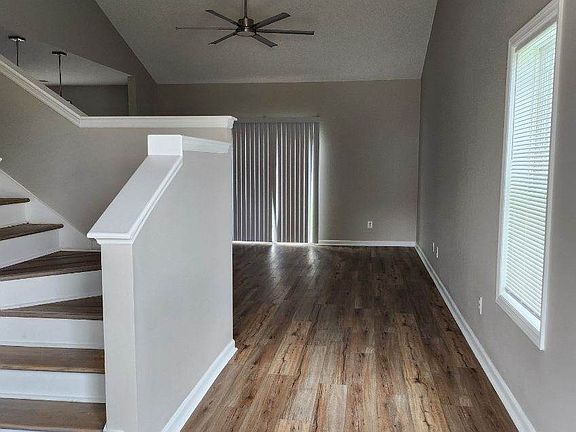Foyer leading to family room