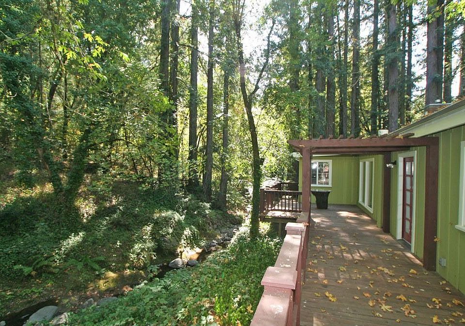 deck overlooking creek