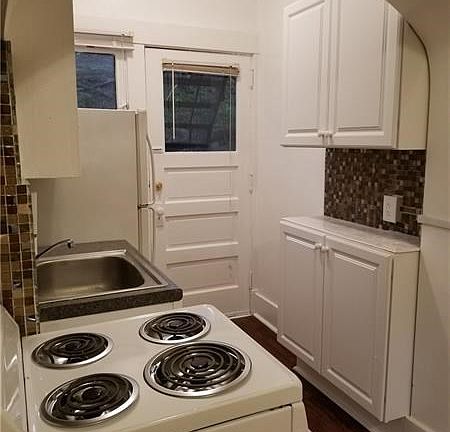 Compact Kitchen New Cabinets, Counter & Floor