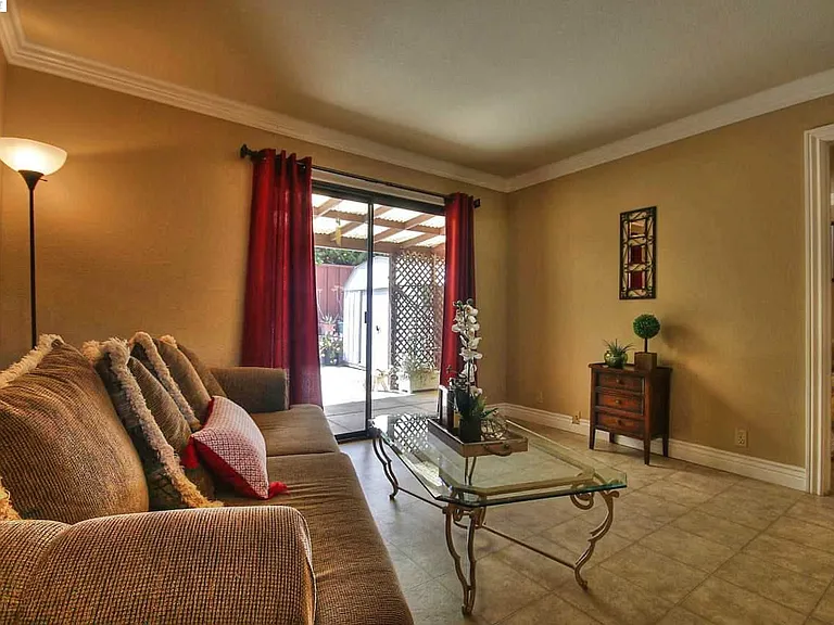 Living Room and Back Door.