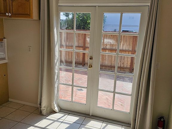 View from the dining area to the patio.