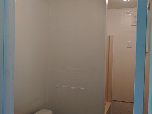 Bathroom in garage