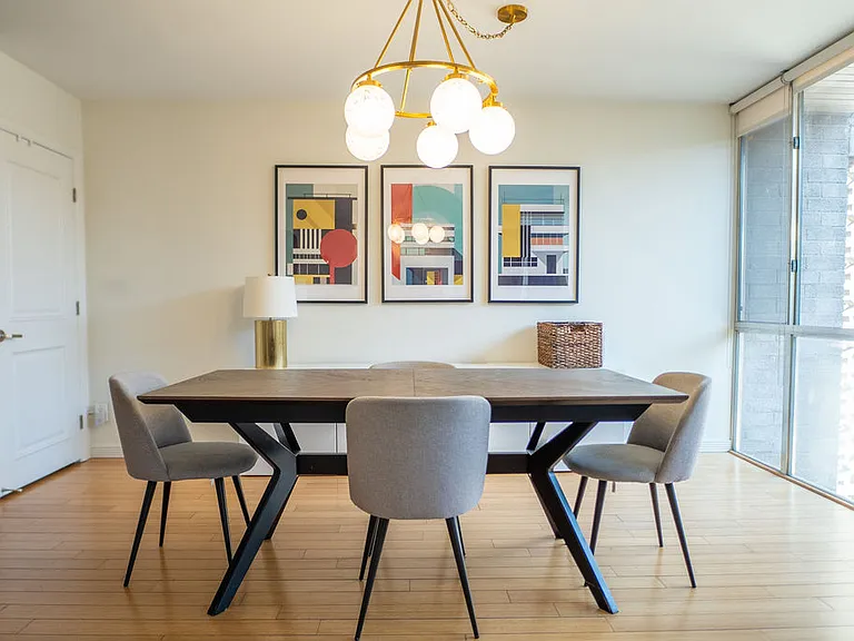 dining room bright and airy