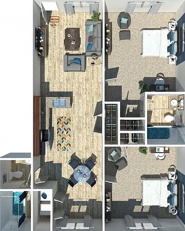 2 Bedroom 2 Bath 2 Bedroom 2 Bath