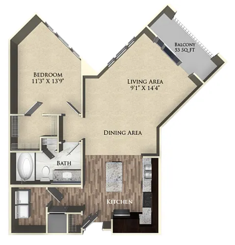 Floor plan A13