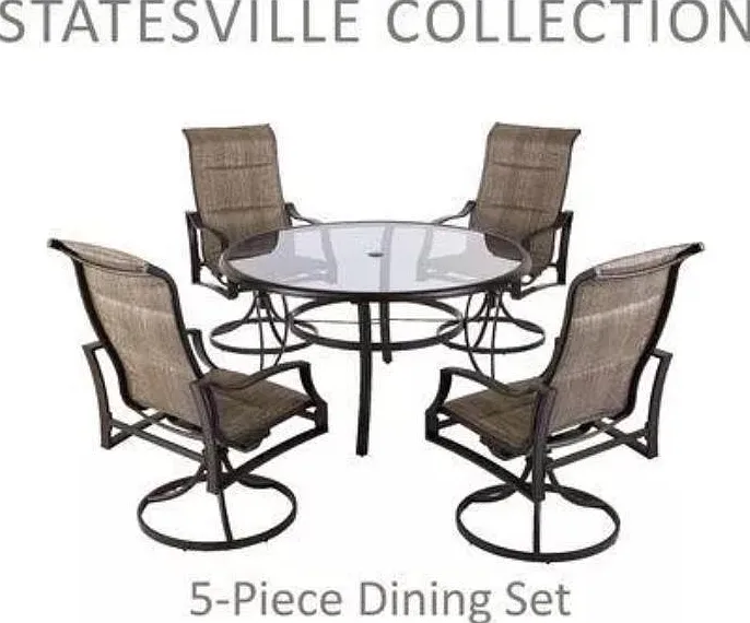 Hampton Bay Statesville 5-pc Outdoor Dining Set
