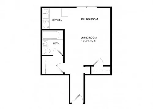 Floor plan Studio