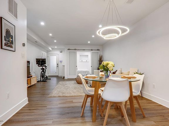 Open-concept living/dining room.