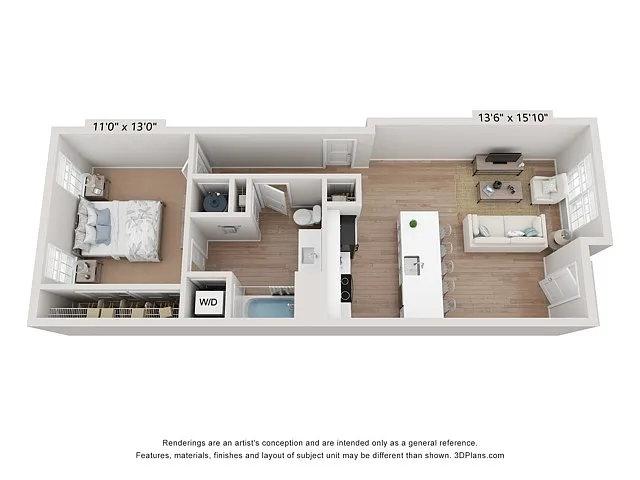 Floor plan Greystone I Flat - R