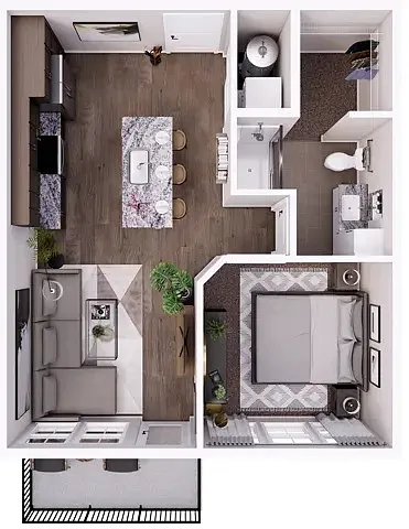 Floor plan Founders 1B