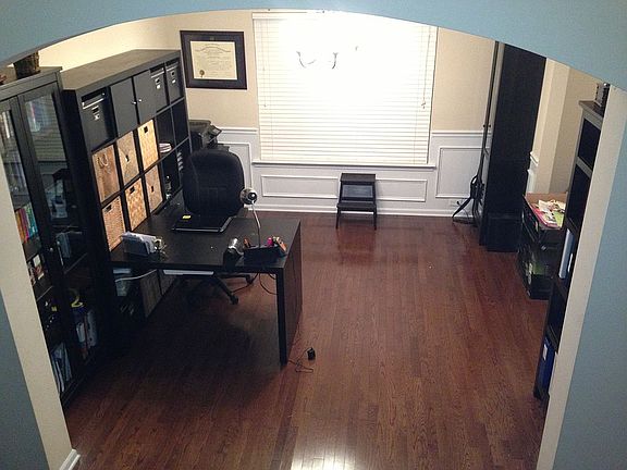 Dining room used as office