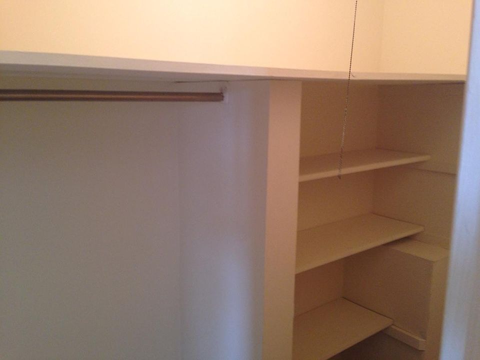 1 of 2 large closets in bedroom