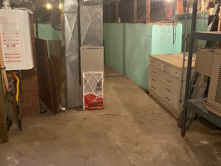 unfinished basement