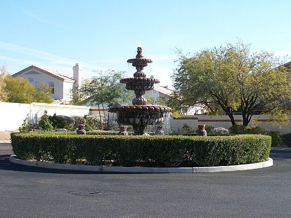 Beautiful Fountain at Entrance of Community 