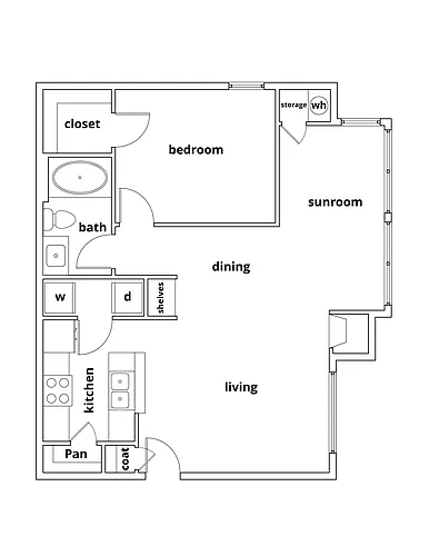 Floor plan Iris with Sunroom