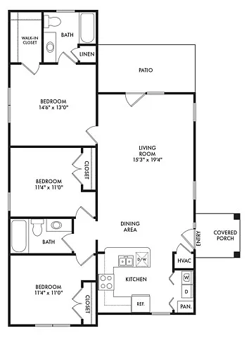 Floor plan Woodside