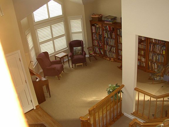 Soaring ceilings in Living Room