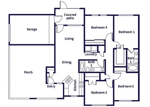 Floor plan D1