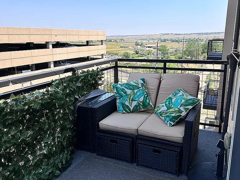 Balcony, looking east