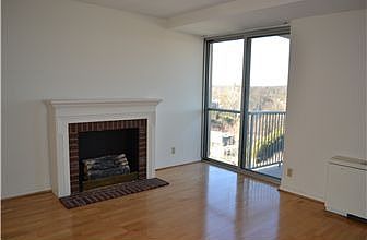 Living Room with decorative electric fireplace
