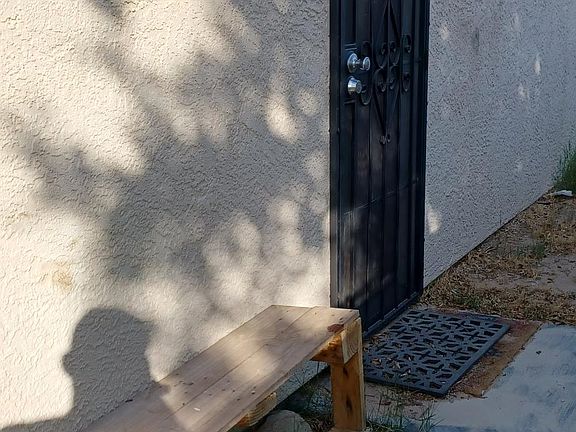 Entrance with security door.